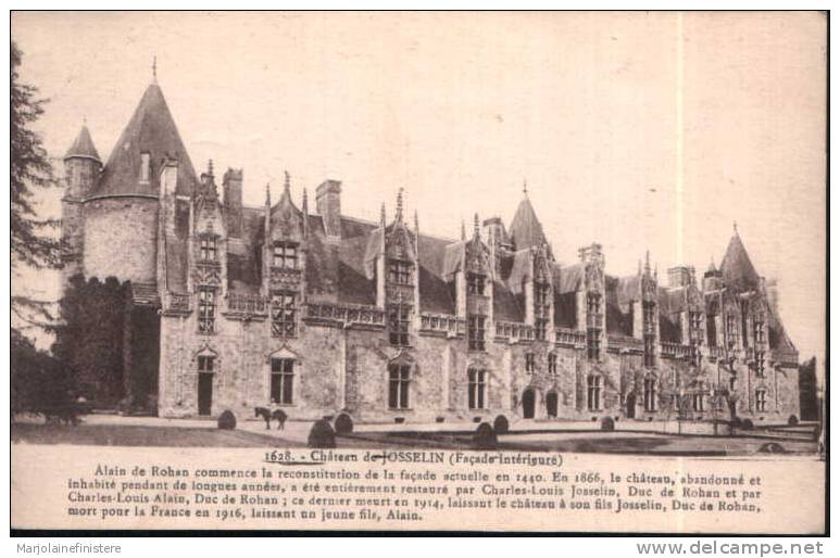 Dép. 56 - Château De JOSSELIN. Laurent-Nel, Rennes, N° 1628 - Châteaux