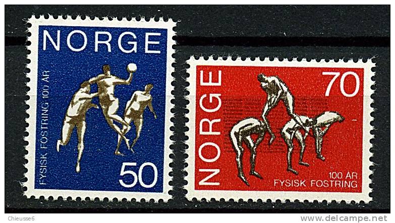 Norvège ** N° 573/574 - Cent. De L´école Centrale De Gym. - Unused Stamps