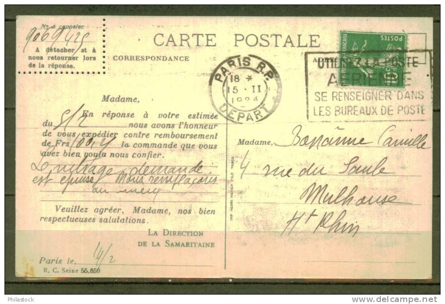 FRANCE CPA 1924 La Samaritaine - Winkels