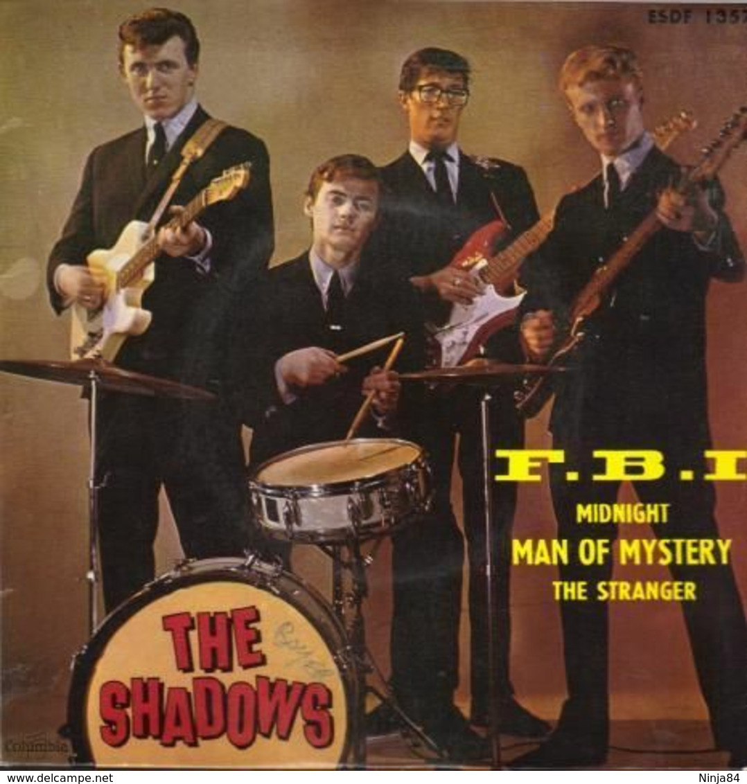 EP 45 RPM (7")  The Shadows  "  F.B.I  " - Instrumentaal