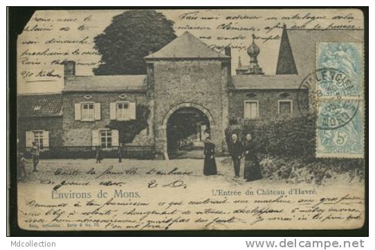 BELGIQUE MONS / L'entrée Du Château D'Havré / - Mons