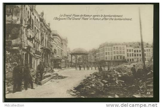 BELGIQUE NAMUR / La Grand'Place Après Le Bombardement / - Autres & Non Classés