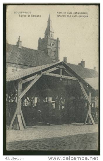 BELGIQUE ROUSBRUGGE / église Et Garages / - Poperinge