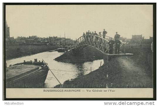 BELGIQUE ROUSBRUGGE / Vue Générale Sur L'Yser / - Poperinge