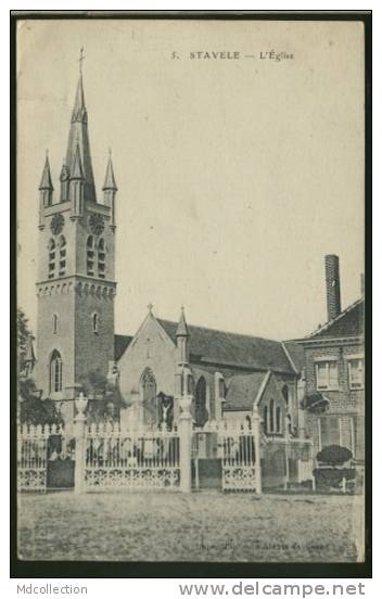 BELGIQUE STAVELE / L'église / - Alveringem