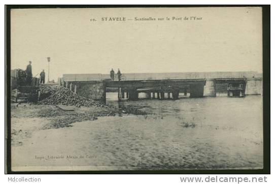 BELGIQUE STAVELE / Sentinelles Sur Le Pont De L'Yser / - Alveringem
