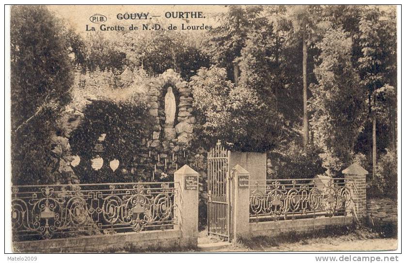 GOUVY - OURTHE (6672) Grotte Notre Dame De Lourdes ( P I B ) - Gouvy