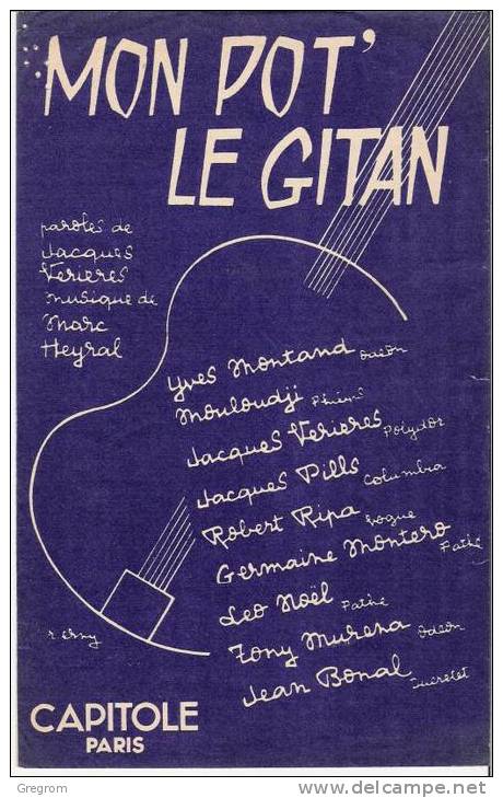 MON POTE LE GITAN , Mouloudji , Montand Etc - Jazz