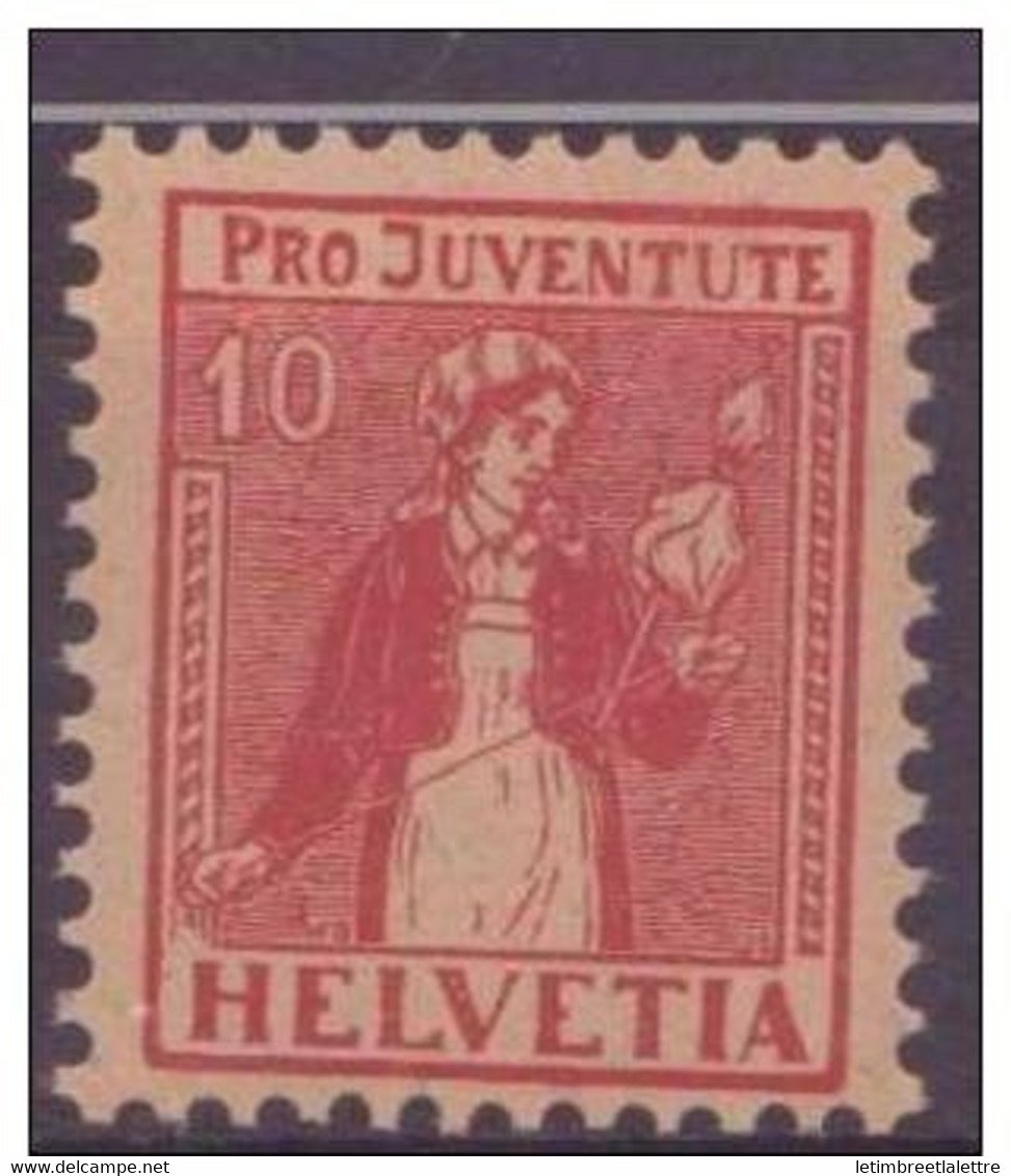 ⭐ Suisse - YT N° 156 ** - Neuf Sans Charnière - 1917 ⭐ - Unused Stamps