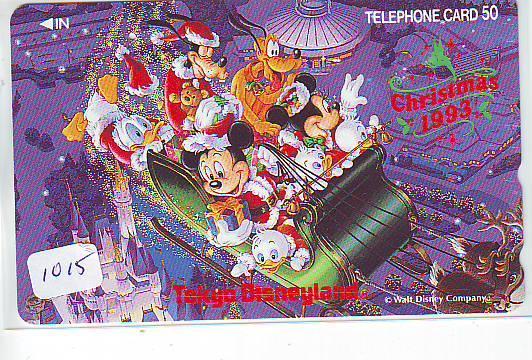 Télécarte Japon NOËL DISNEY (1015) MERRY CHRISTMAS  Phonecard Japan * Telefonkarte WEIHNACHTEN JAPAN * KERST NAVIDAD - Disney