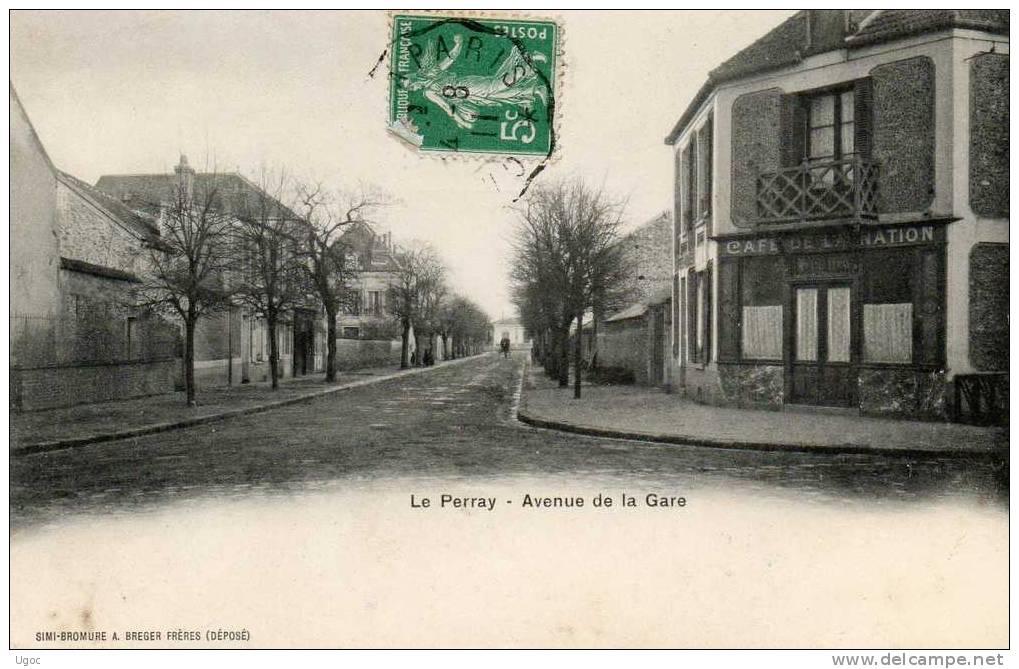 CPA - 78 - LE PERRAY - Avenue De La Gare - 833 - Le Perray En Yvelines