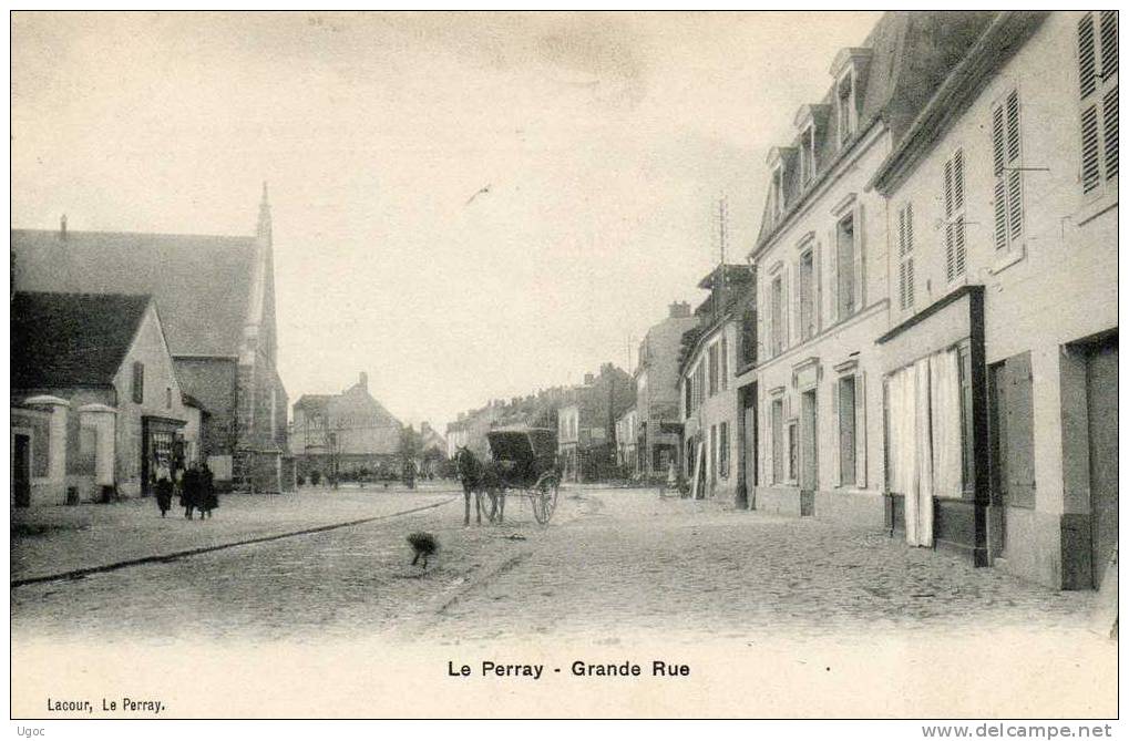 CPA - 78 - LE PERRAY - Grande Rue - 834 - Le Perray En Yvelines