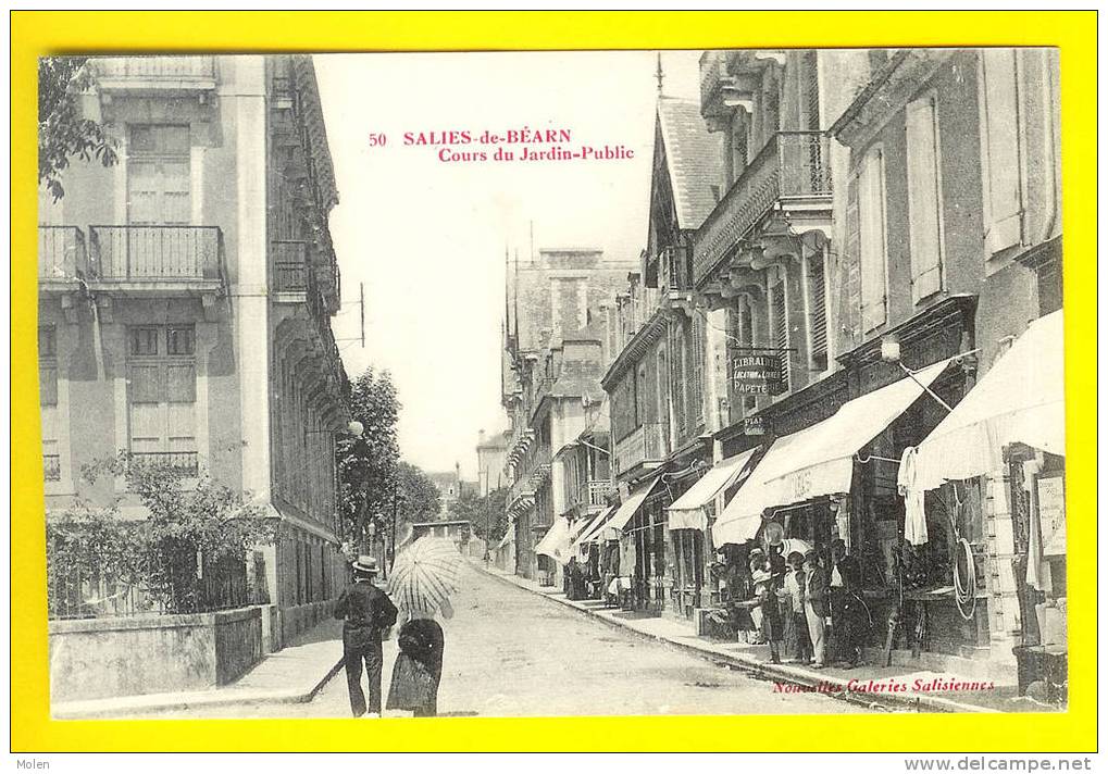 COURS DU JARDIN PUBLIC Avec MAGASIN : LIBRAIRIE - PAPETERIE à SALIES-DE-BEARN Dept 64 G177 - Shops