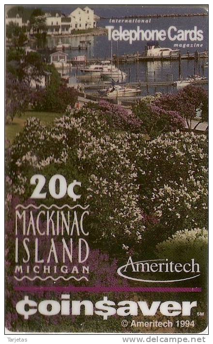 TARJETA DE ESTADOS UNIDOS DE MACKINAC ISLAND MICHIGAN NUEVA-MINT - Otros & Sin Clasificación