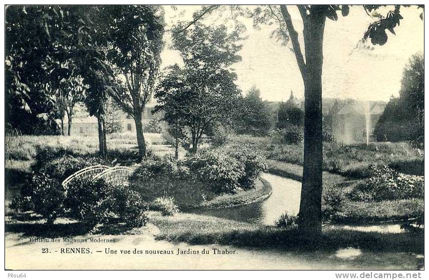 CPA - Une Vue Des Nouveaux Jardins Du Thabor - Rennes