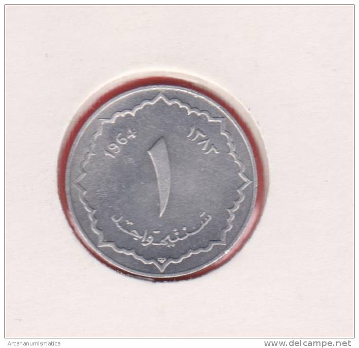 ARGELIA  1  CENTIMO  1.964 AH1.383  Aluminio KM#94   SC/UNC    T-DL-9480 - Algérie