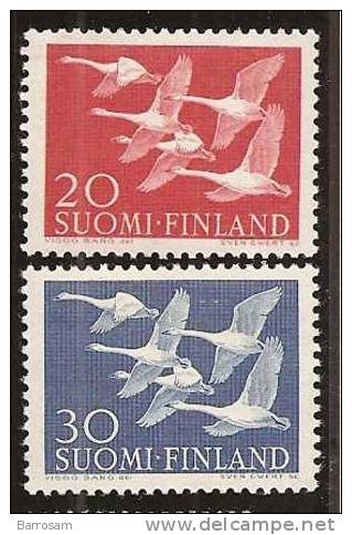 Finland1956: Michel465-6mnh** GEESE - Unused Stamps