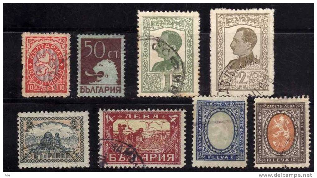Bulgarie 1925-1926 N°Y.T. ;  181,184,186,188 à 192 Obl. - Usados