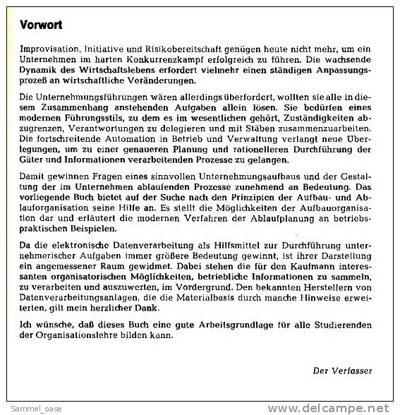 Organisationslehre  -  Othmar Bischoff  -  Gehlen Verlag   1978 - Schulbücher