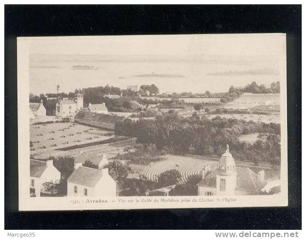 Arradon Vue Sur Le Golfe Du Morbihan Prise Du Clocher De L'église édit.laurent Nel N° 1331 - Arradon