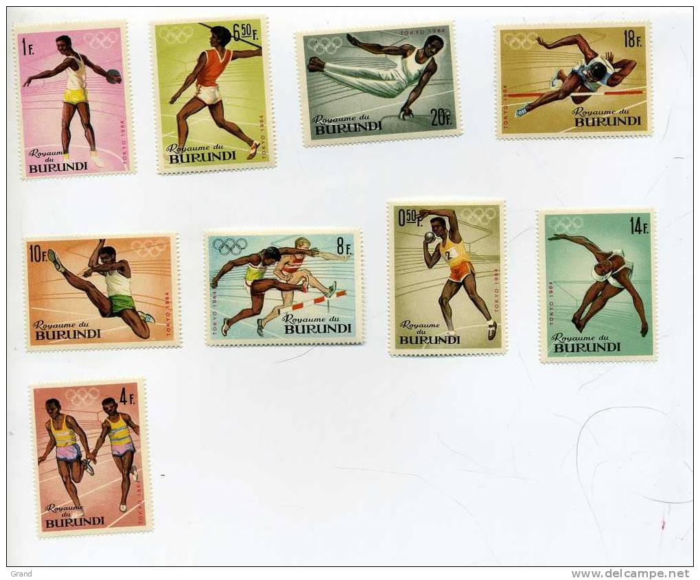 JO Tokyo-Atlétisme-Burundi-YT 102/11***MNH - Sommer 1964: Tokio