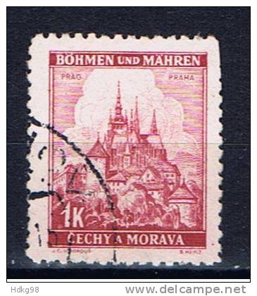 DR+ Böhmen & Mähren 1939 Mi 28 Prag - Oblitérés