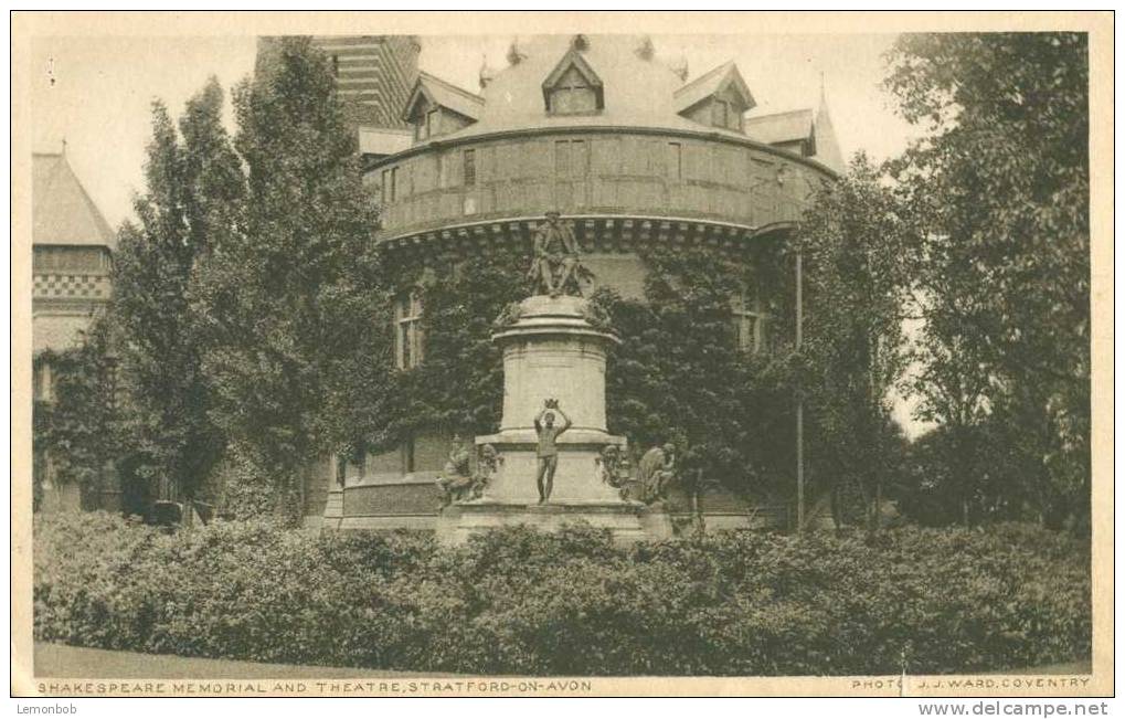 Britain United Kingdom Shakespeare Memorial And Theatre, Stratford-on-avon Early 1900s Postcard [P1484] - Stratford Upon Avon