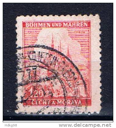 DR+ Böhmen & Mähren 1941 Mi 68 Prag - Used Stamps