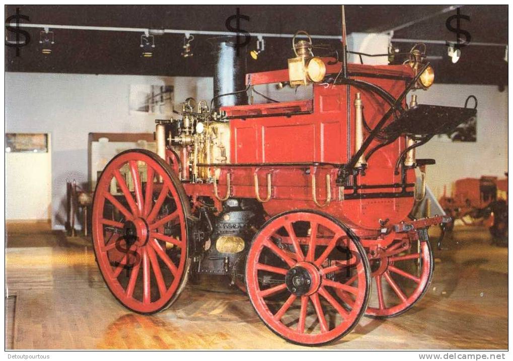 Camion De Pompier Pompe à Vapeur Masson (musée Sapeurs De La Courly Lyon Feuerwehr Fireman Pompiere Bombero - Camions & Poids Lourds