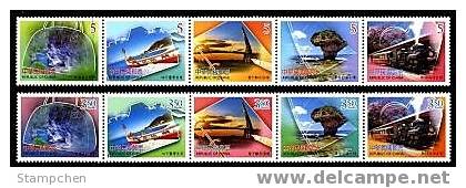 2006 Greeting Stamps Travel Camera Train Waterfall Canoe Park Sailboat Heart Railway Alpine Handbag - Water