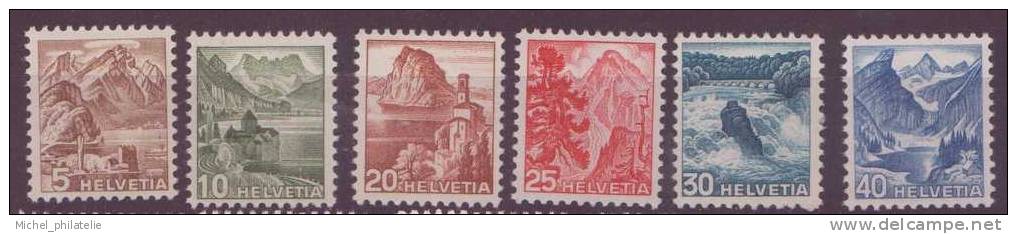SUISSE N° 461à466** NEUF SANS CHARNIERE  PARC NATIONAL SUJETS DIVERS - Unused Stamps