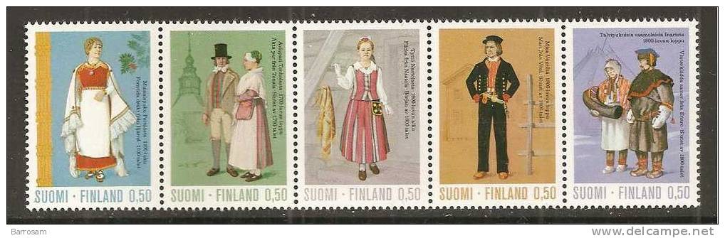 Finland1972:  Michel 710-14mnh** - Oblitérés