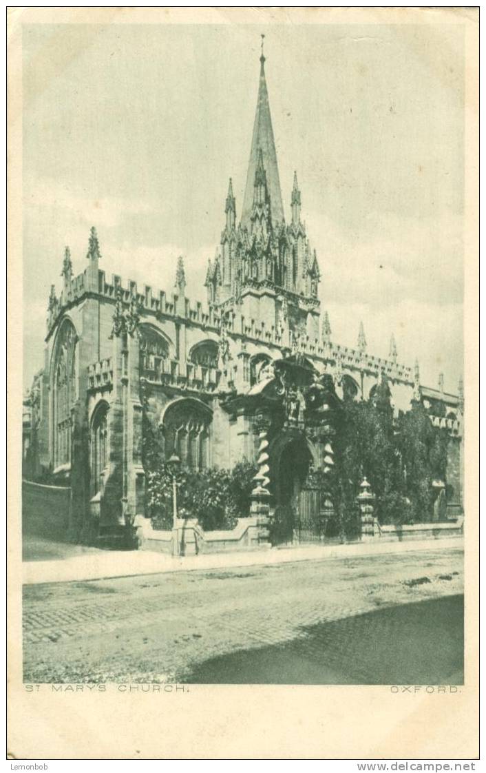 Britain United Kingdom St. Mary´s Church, Oxford Early 1900s Used Postcard [P1496] - Oxford