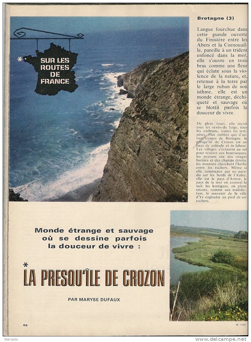 Femmes D´aujourd´hui N° 1145 Du 12/04/1967 . La UNE Avec Anne Marie PEYSSON. - Fashion