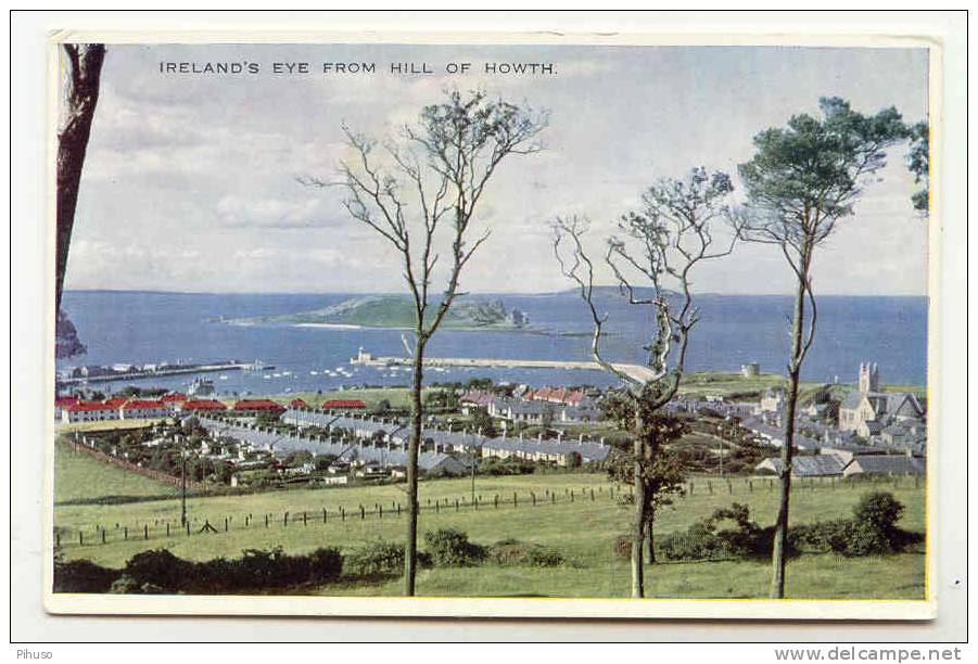 UK768 :  HOWTH :Ireland's Eye From Hill - Dublin