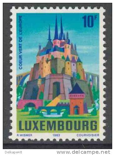 Luxemburg Luxembourg 1983 Mi 1085 YT 1035 ** Stadt Luxemburg „Grünes Herz Europas“ / "coeur Vert De L´Europe" - Ungebraucht