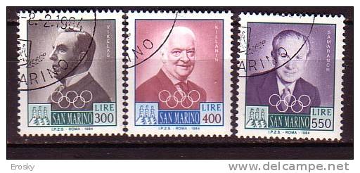 Y8899 - SAN MARINO Ss N°1132/34 - SAINT-MARIN Yv N°1087/89 - Used Stamps