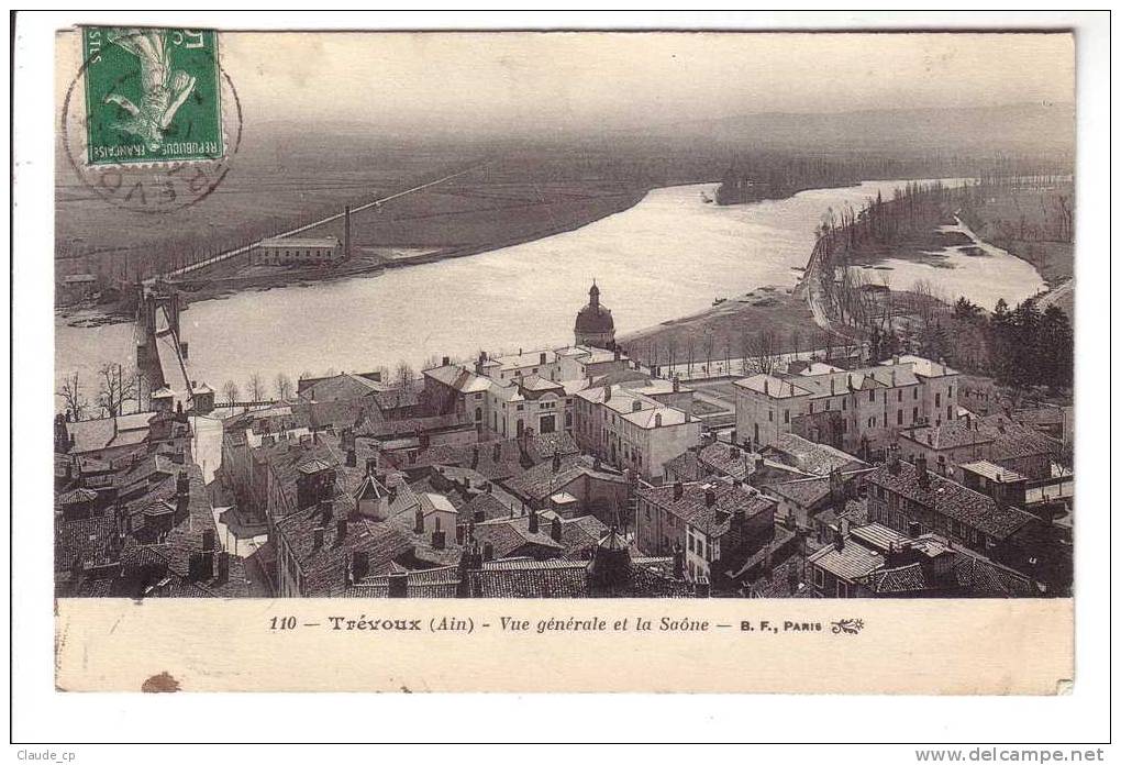 01--TREVOUX--CPA--Vue Générale Et La Saone - Trévoux