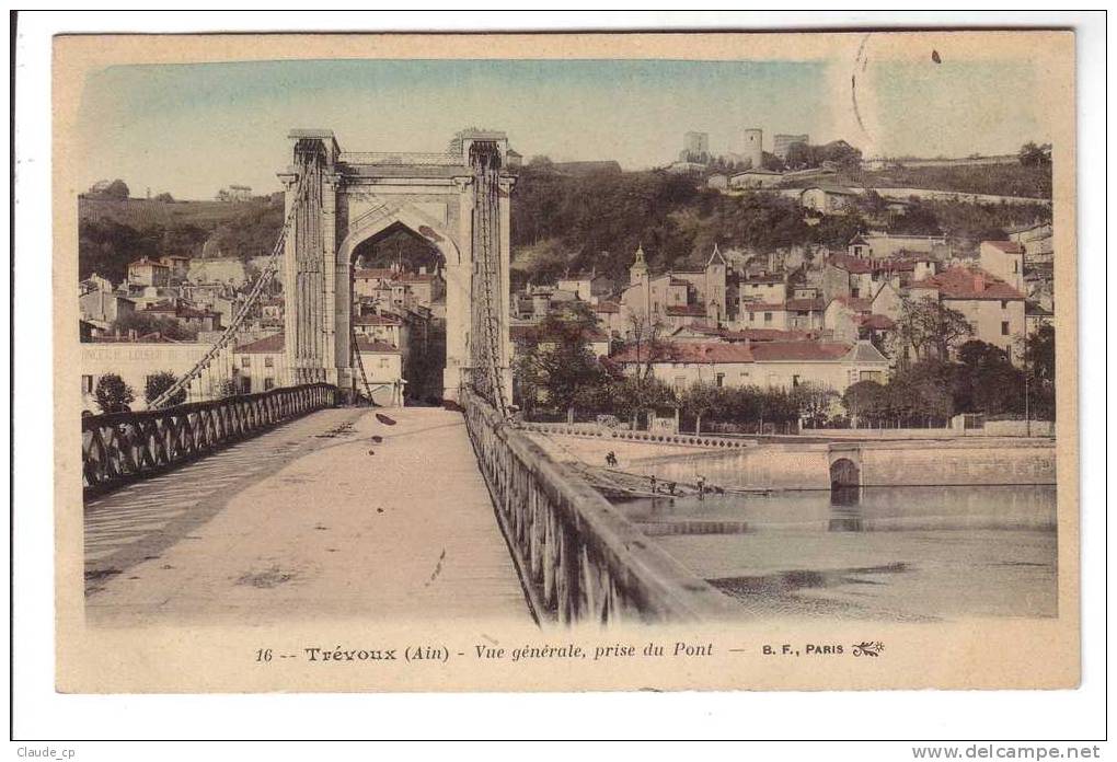 01--TREVOUX--CPA--Vue Générale Prise Du Pont - Trévoux