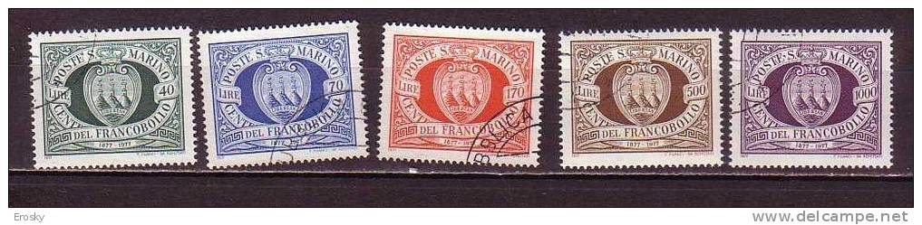 Y8827 - SAN MARINO Ss N°986/90 - SAINT-MARIN Yv N°941/45 - Used Stamps