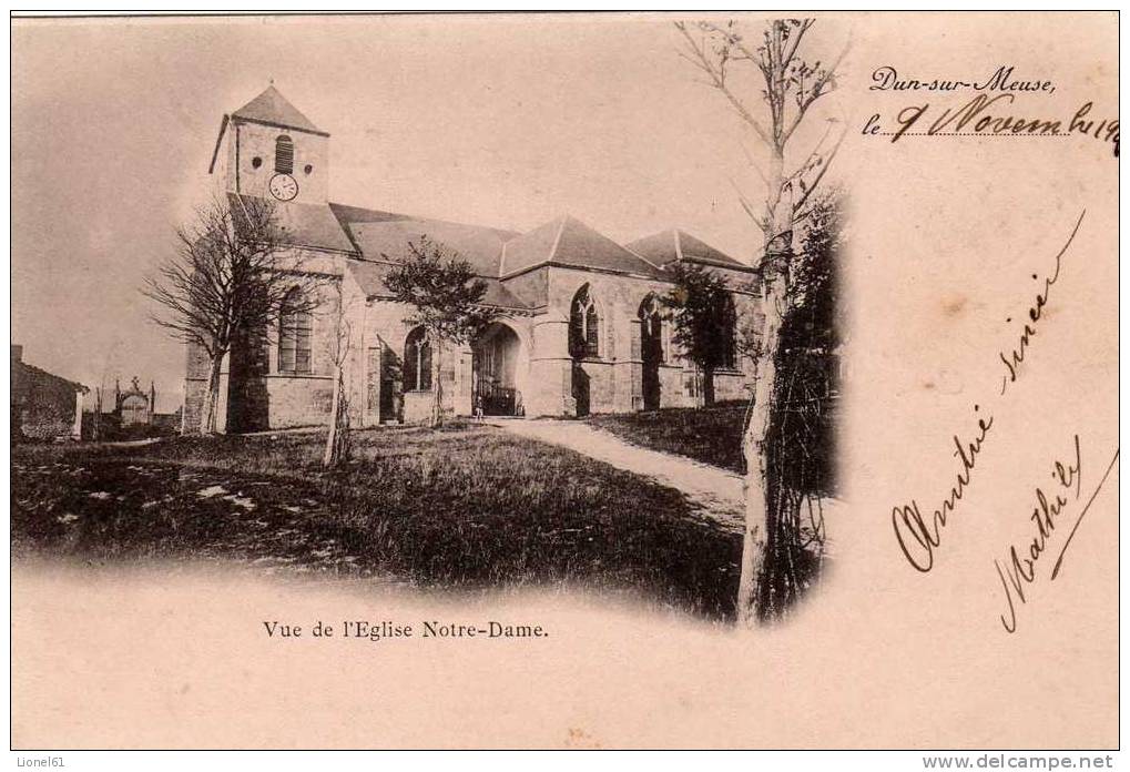 DUN-sur-MEUSE : (55) Vue De L'église Notre Dame - Dun Sur Meuse