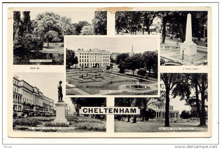 UK817:  CHELTENHAM : 5-picture Postcard - Cheltenham