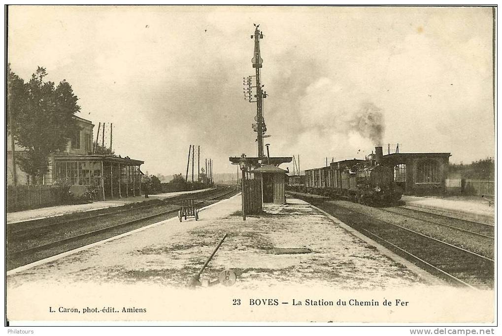 BOVES  -  La Station Du Chemin De Fer - Boves