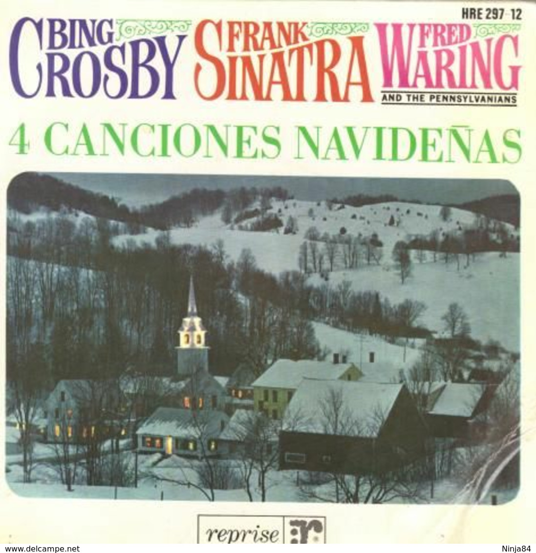 EP 45 RPM (7")  Frank Sinatra / Bing Crosby / Fred Waring  "  4 Canciones Navidenas  "  Espagne - Weihnachtslieder