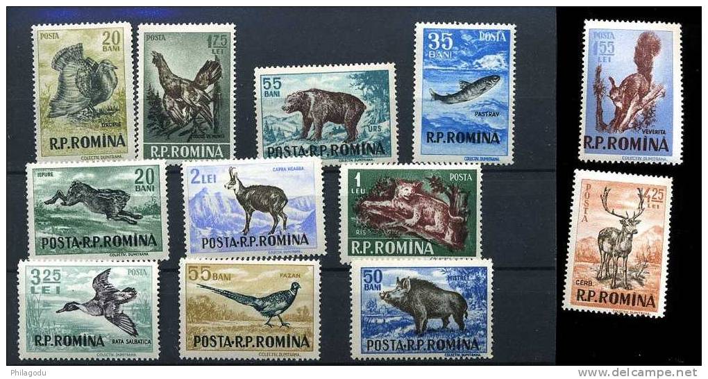 R 1438/1449** Animaux  Cote  115 E        Tieren Mi - Postage Due