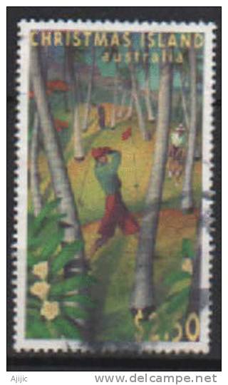 ILE CHRISTMAS. 40 Ans Du Terrain De Golf De L´ile. Un T-p Oblit. Yv.#  415.  Cote 7.50 € - Christmas Island