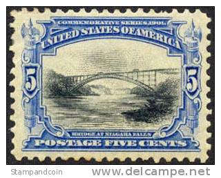 US #297 XF Mint Hinged 5c Pan-Am Expo From 1901 - Ungebraucht