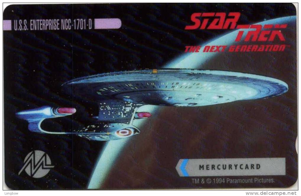 MER543 STAR TREK ENTERPRISE D MINT - [ 4] Mercury Communications & Paytelco