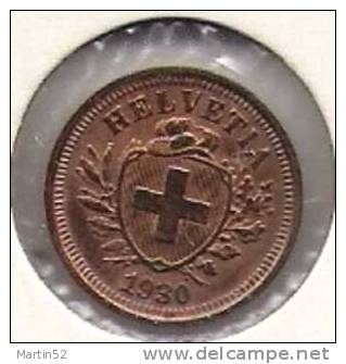 Schweiz Suisse: 1 Rappen / Centime 1929   (Bronze O 16mm, 1.5 G)    Unz / Unc. Originalpatina - 1 Rappen