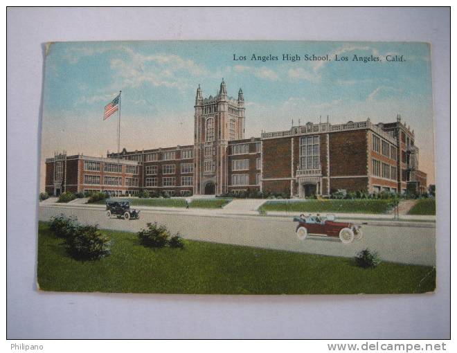 Los Angeles CA     Los Angeles High School  Circa 1907 - Los Angeles